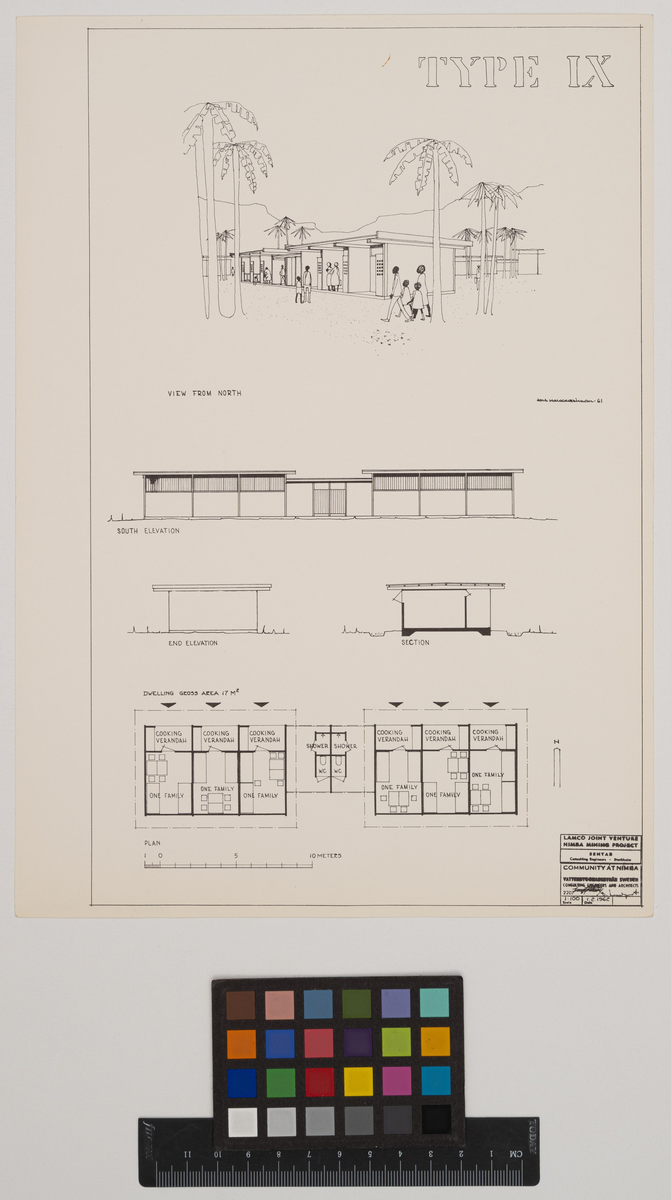 Typritningar till hus - Typ 9 
LAMCO, Nimba Mining Project