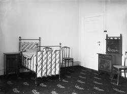 Slottet, interiør, soverom, barneseng