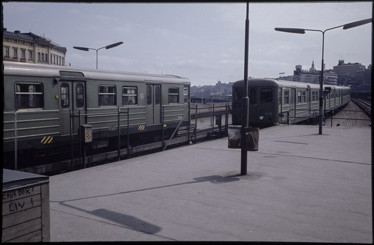 Gamla stans tunnelbanestation år 1978