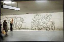 Östermalmstorgs tunnelbanestation år 1978