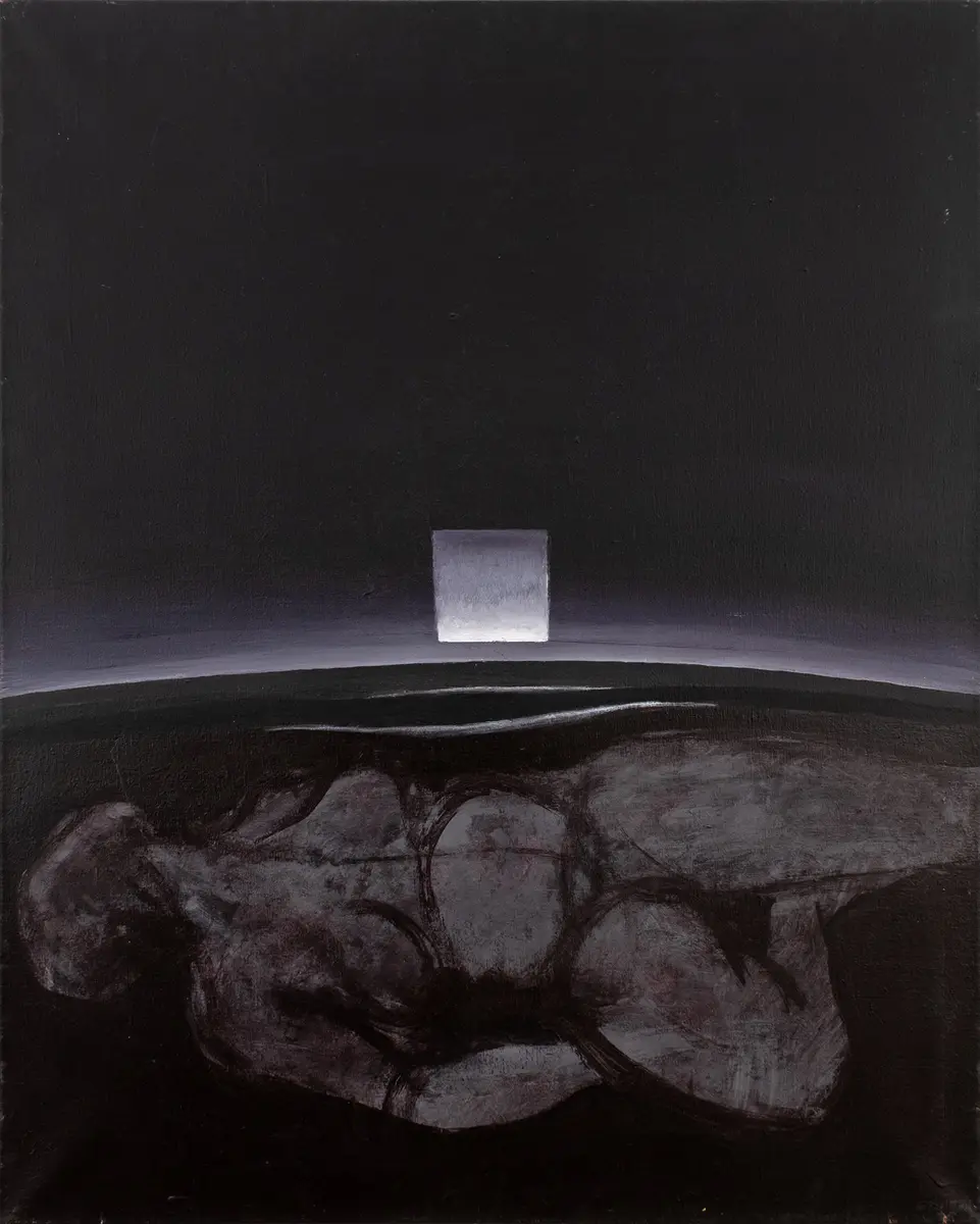 Himmel og jord II [Akrylmaleri]