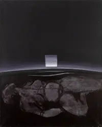 Himmel og jord II [Akrylmaleri]