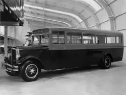 Stockholmsutställningen 1930
Interiör, hall 2. Buss från Gen