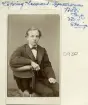 Porträtt av ynglingen Leonard Löfving. Son till konditor Johan Petter Löfving och makan Anna Chatarina Engström. Vidare i livet apotekare i Skänninge. 1860-tal.