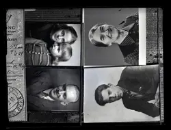 Repro avfotografering.
Bilde 1: en mann.
Bilde 2: en eldre k