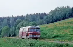 Buss ved Biri i Gjøvik  Oppland