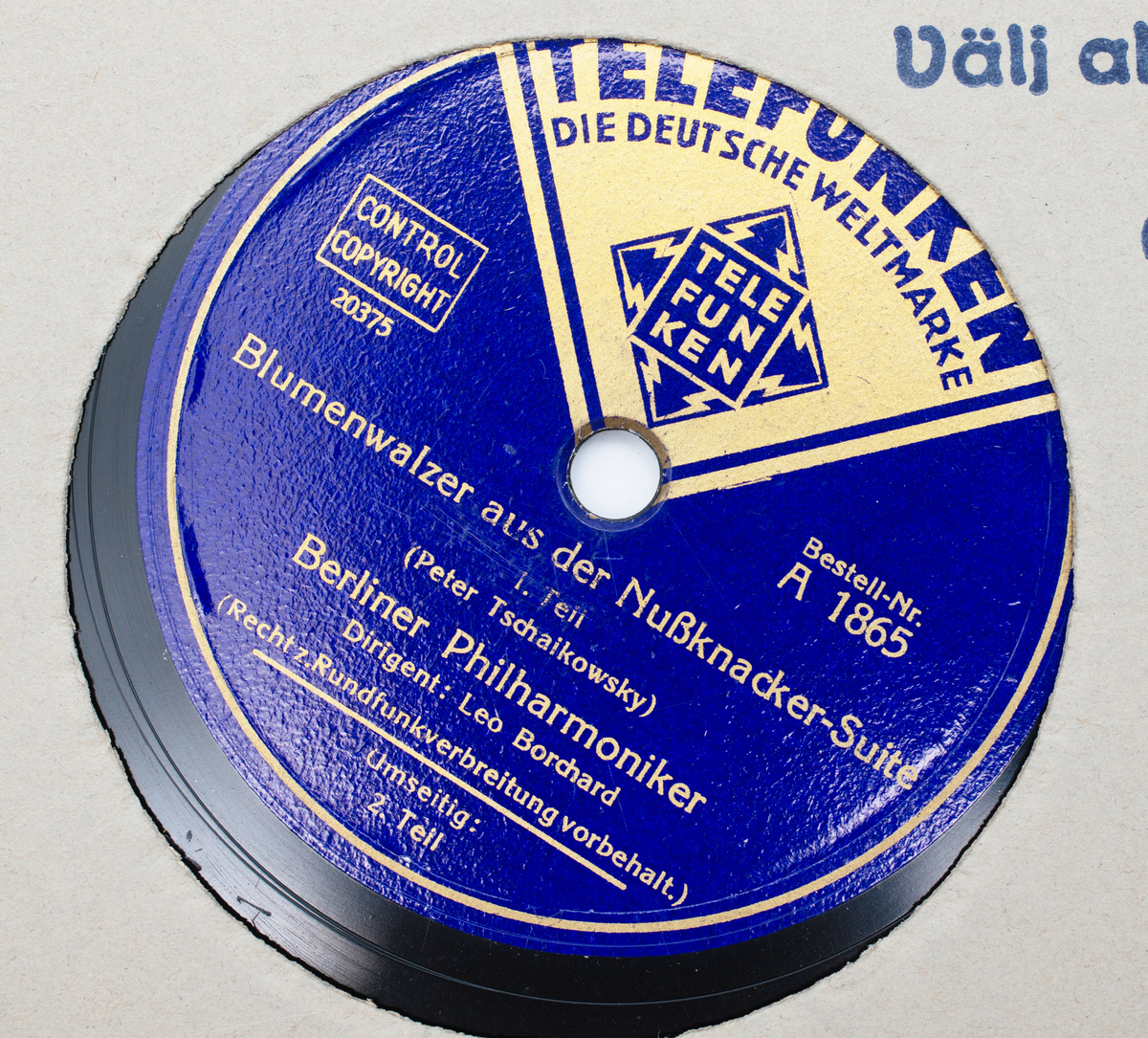 Grammofonskivor, samling. Stenkakor. Diameter: 25 cm. För specifikation se accessionskatalog.