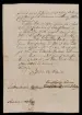 Brev med anknytning till Christopher Polhem, sida fyra. 
Skrivelse från intressenterna Lud. Manderström/Gabriel Polhem/Reinh. Rückerschöld/N. Sandelhielm till Anders Polhammar beträffande hans krav på 4000 Dr och hälften av 1200 Dr som insatts av honom i Tegelbruket. (dat. 1753-05-07)
Handlingarna har funnits i släktens ägo sedan 1700-talet. Givare: Jan Polheimer.