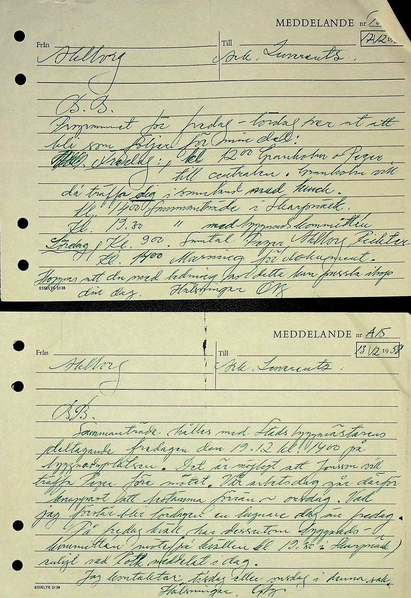 Korrespondens
Markuskyrkan