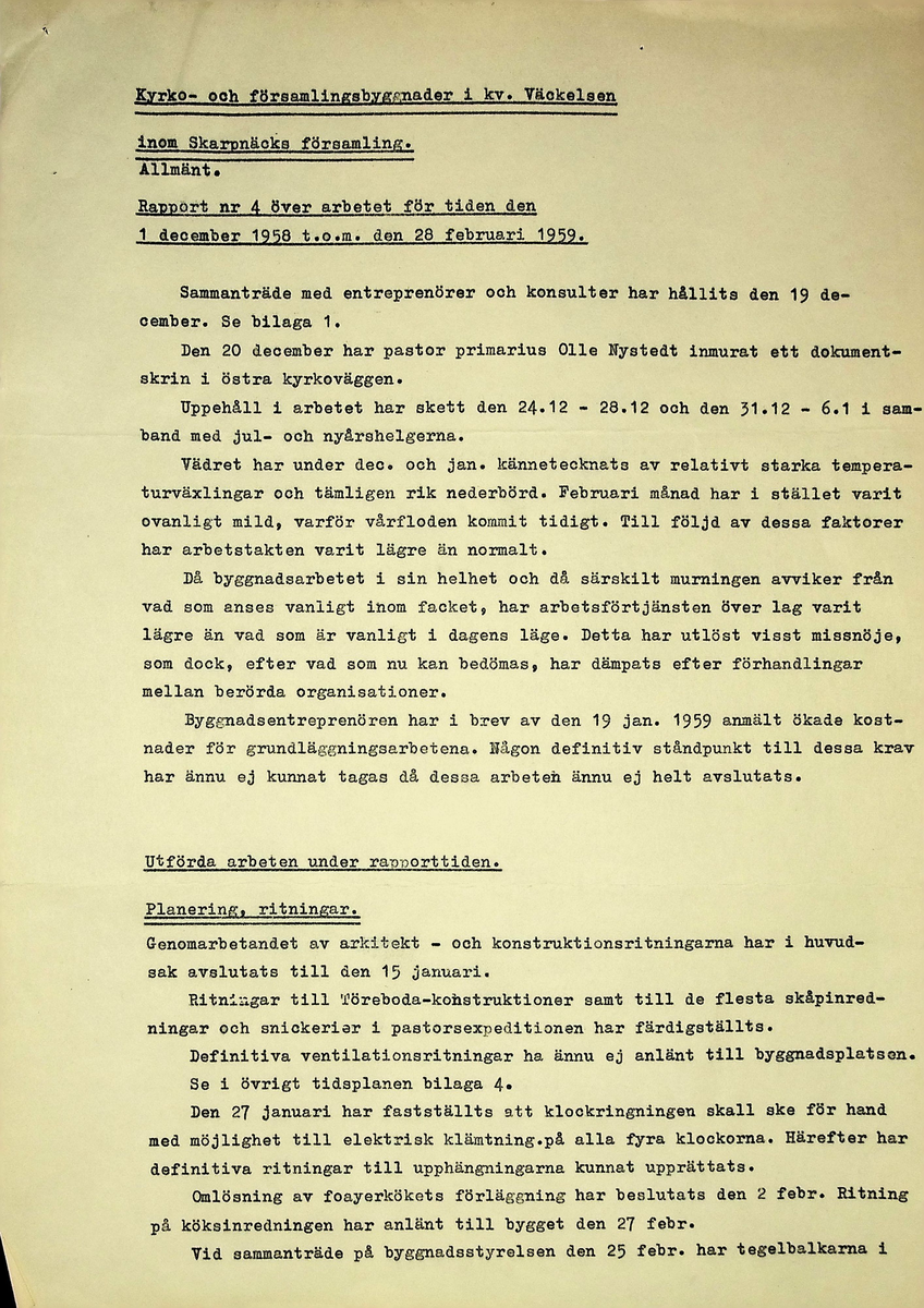 Korrespondens
Markuskyrkan