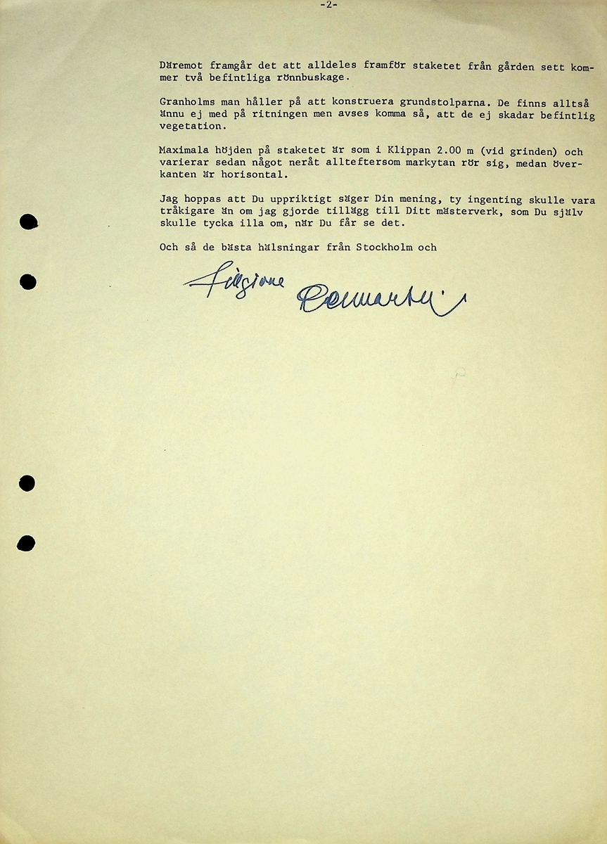 Markuskyrkan
Korrespondens, anteckningar, tygprover