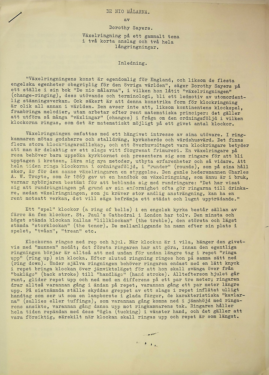 Korrespondens
Markuskyrkan