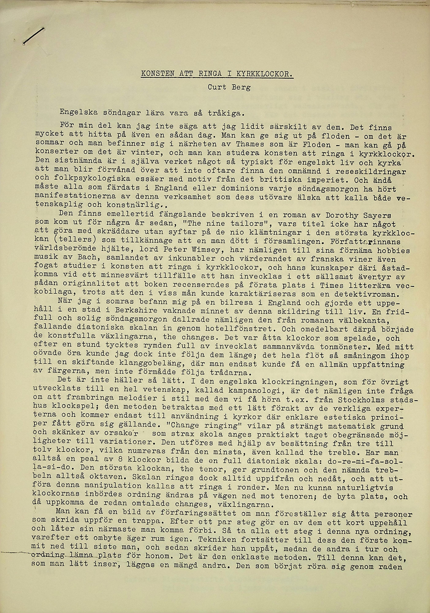 Korrespondens
Markuskyrkan