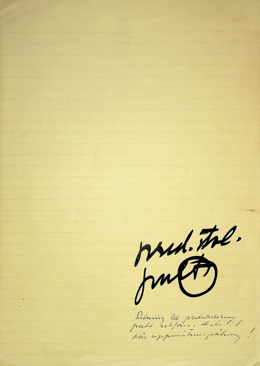 Markuskyrkan
Korrespondens, anteckningar, tygprover