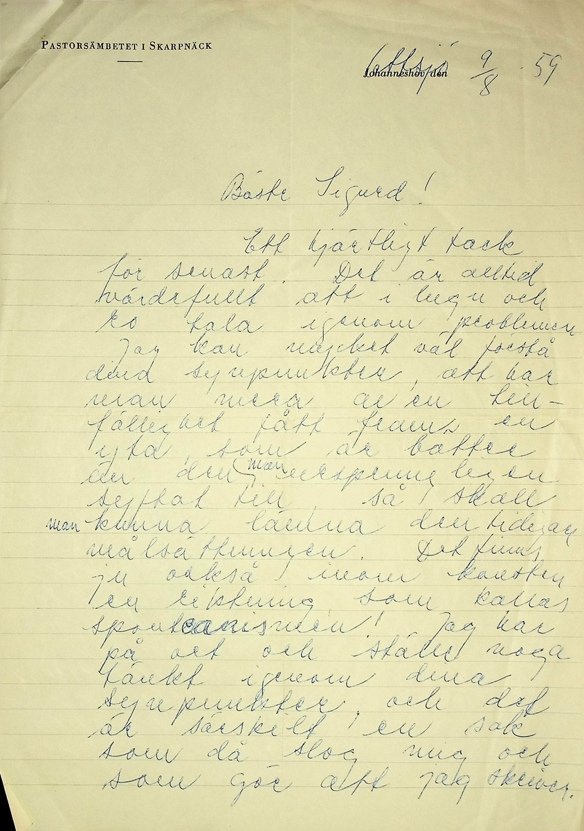 Korrespondens
Markuskyrkan