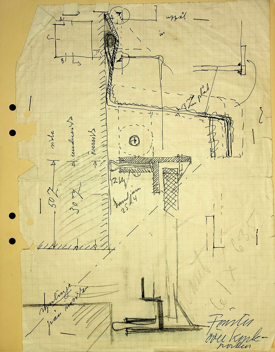 Markuskyrkan
Korrespondens, anteckningar, tygprover