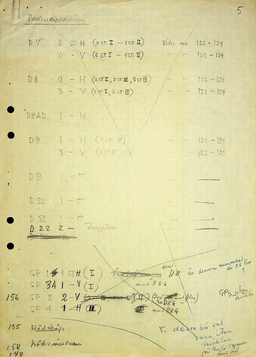 Snickeriförteckning
Markuskyrkan