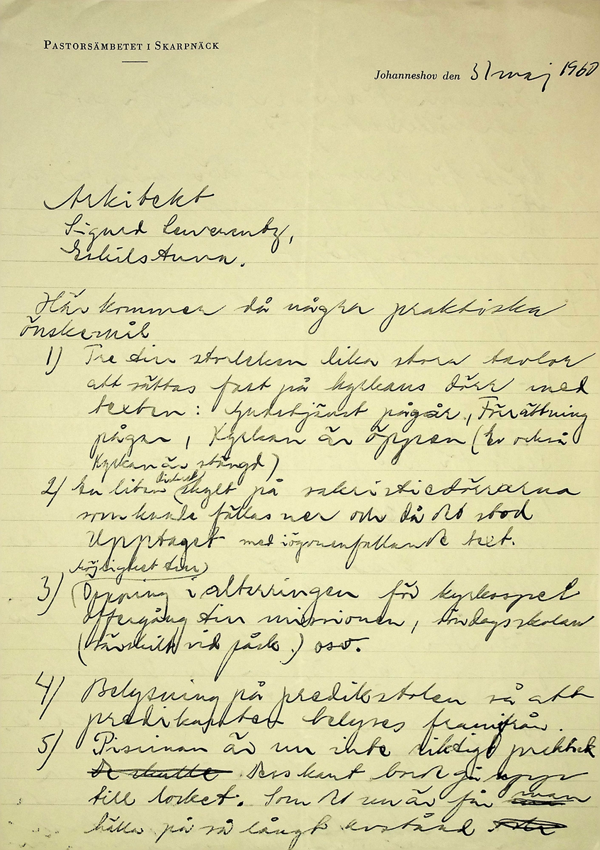 Korrespondens
Markuskyrkan