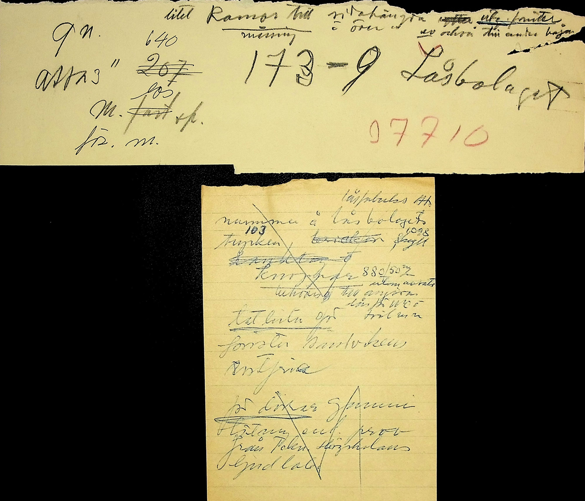 Snickeriförteckning
Markuskyrkan