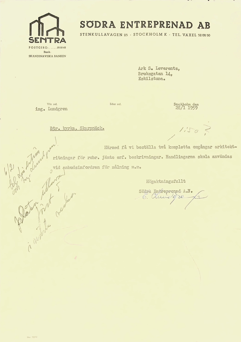 Korrespondens
Markuskyrkan