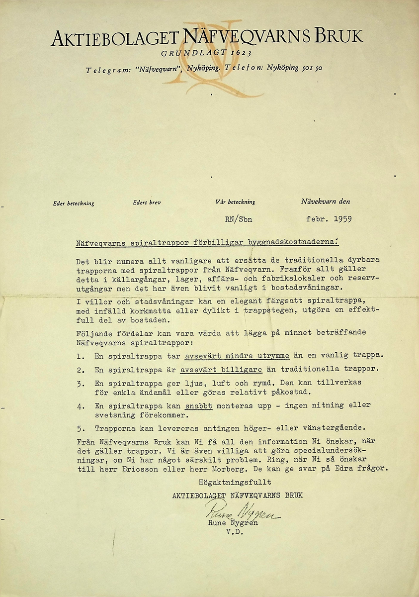 Korrespondens
Markuskyrkan