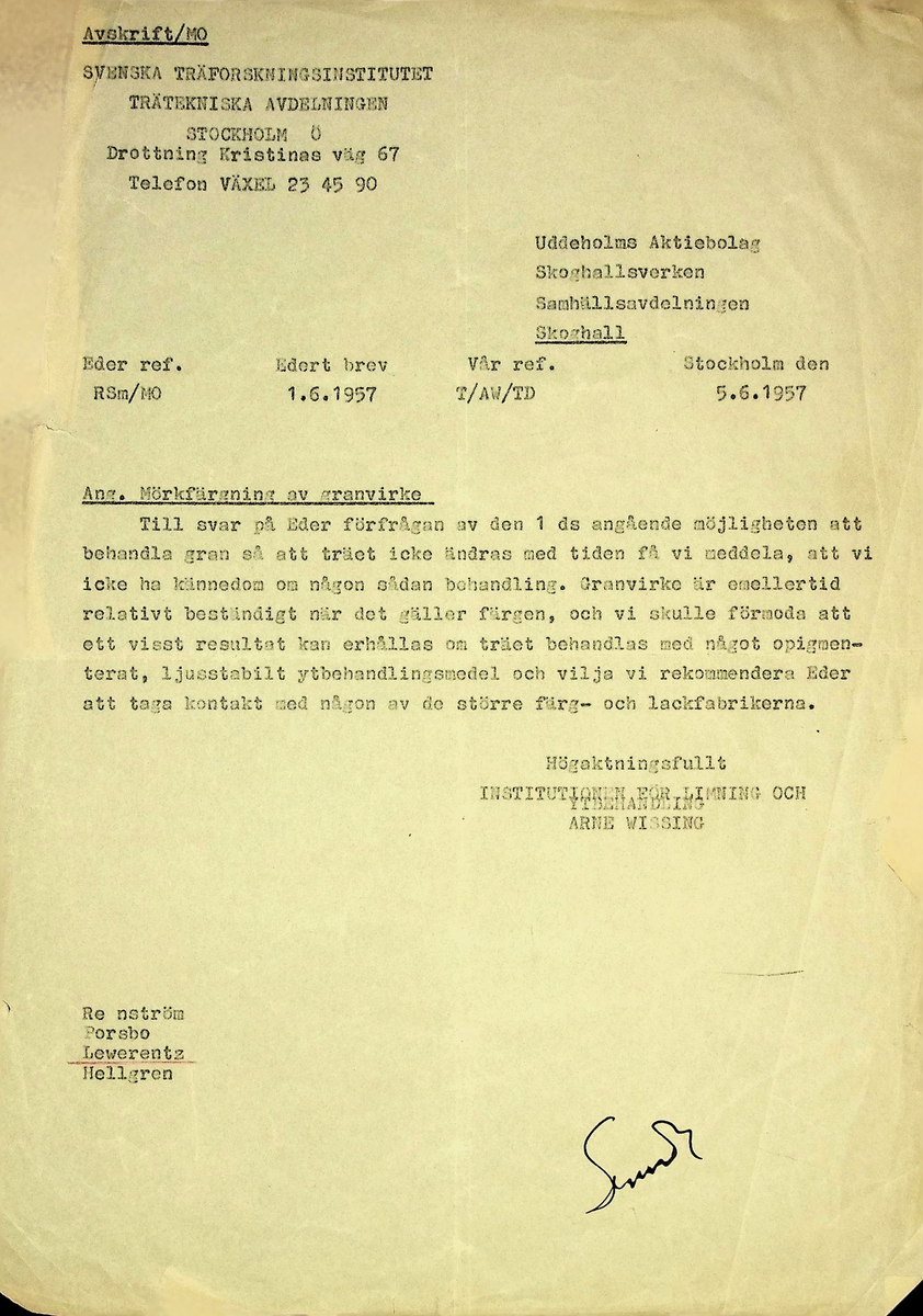 Korrespondens
Markuskyrkan