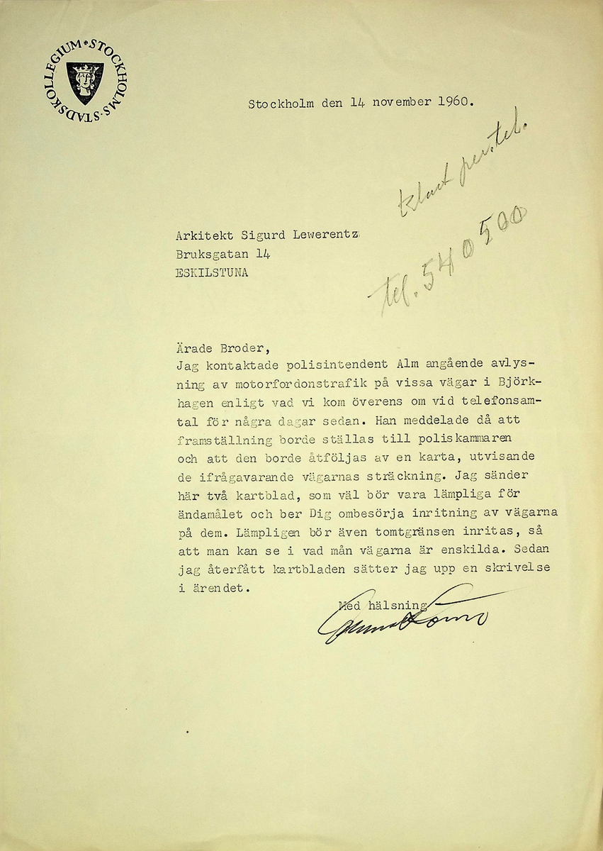 Korrespondens
Markuskyrkan