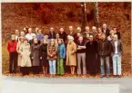 Gruppfoto av personalen vid Strömbergshyttan 1979.
