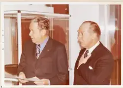 Från prisutdelningen ur Hald Gates fond i december 1972 på S