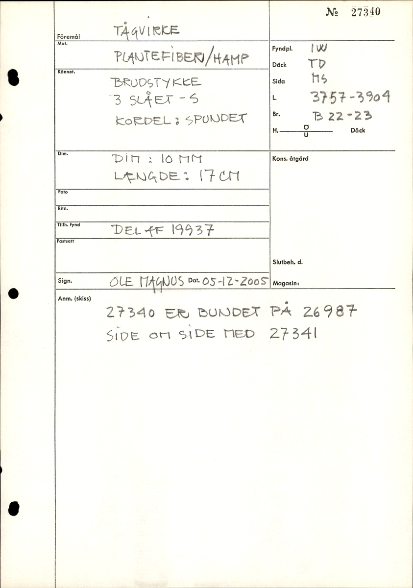 Omlindning till 26987.