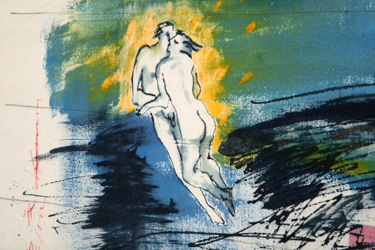 Brevets tekst: "Hei! Livet er pokker ta meg til å holde ut. det er den draumen me ber på at noko vidunderlig skal skje at tid skal opna seg at kjelder skal springa at draumen skal opne seg at me ein morgonstund skal glida inn på ein veg me ikkje har visst om. M.H. Wenche Kvalstad Eckhoff/85"