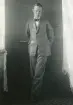 Porträtt av tandläkare Gunnar Högberg på semester i Torekov, Skåne 1922.