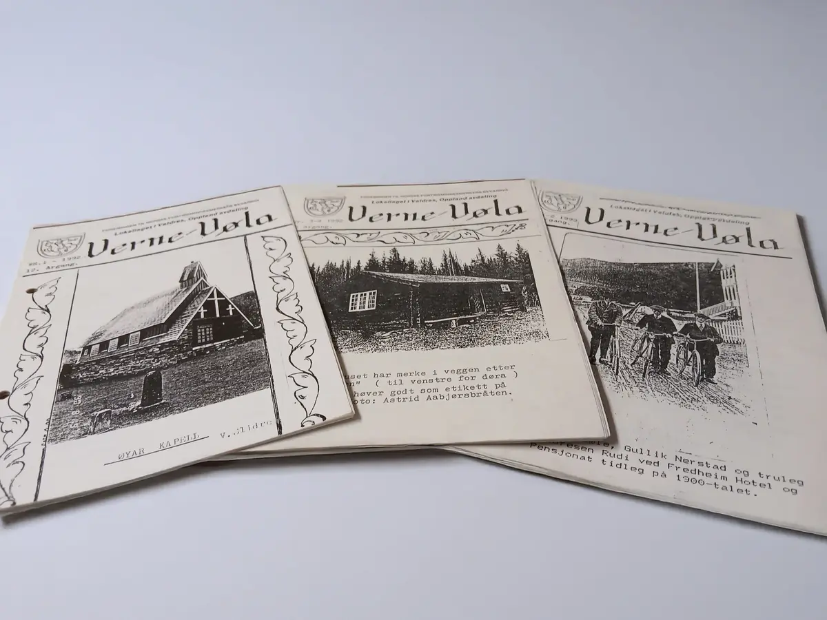 Tre av lagsblada til Verne-Vøla