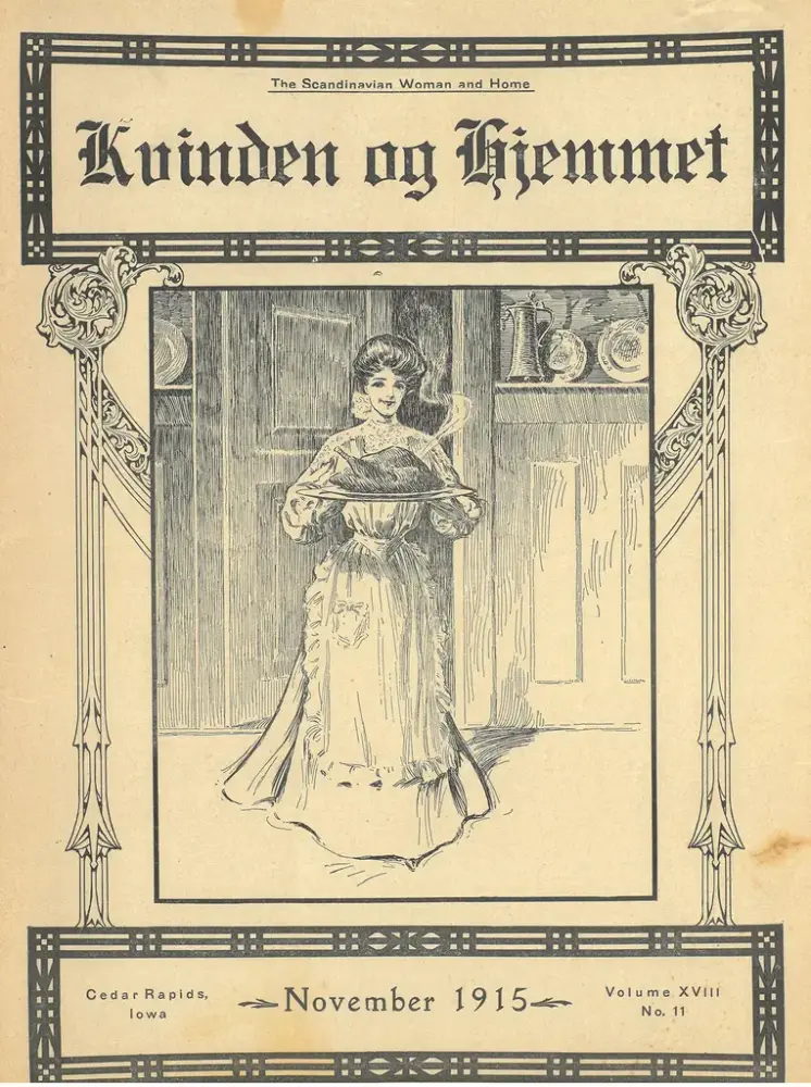 Forside av magasinet Kvinden og hjemmet fra november 1915
