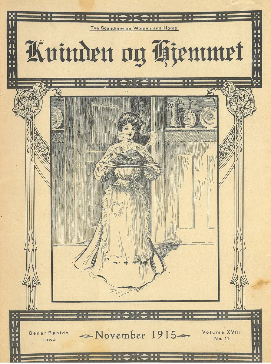 Forside av magasinet Kvinden og hjemmet fra november 1915