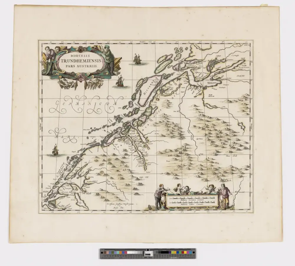 Avfotografert kart over Nordmøre fra 1660-tallet