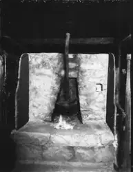 Lillehammer. Maihaugen. Grue i Røykovnstua fra Hestad i Roms