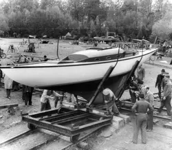 Sjösättning av "Sigrun"