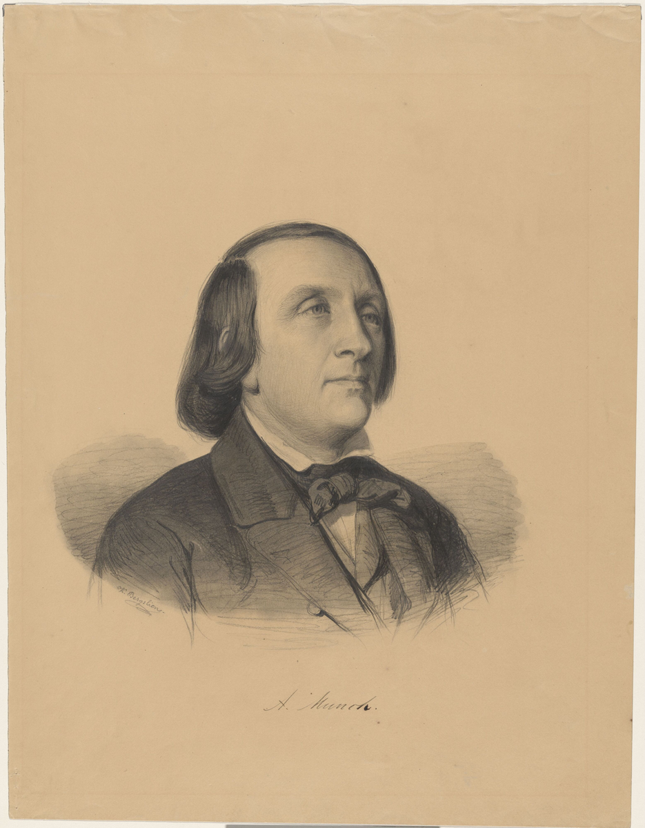 Dikteren Andreas Munch [Tegning]