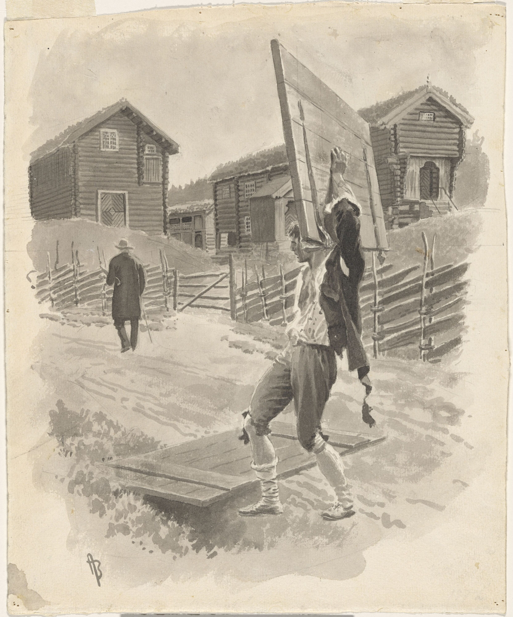 En tung bør [Tegning]