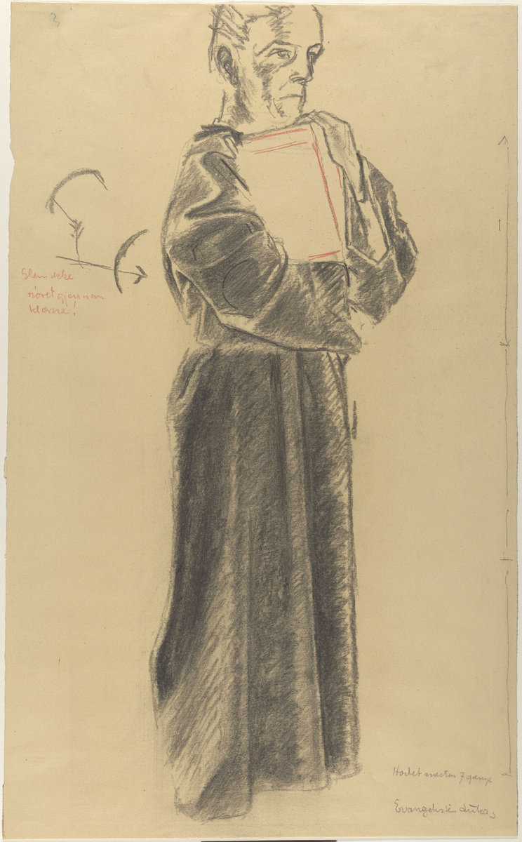 Evangelisten Lukas [Tegning]