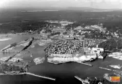 Timmermagasin och skiljning vid Ljusnans mynning och Ljusne 