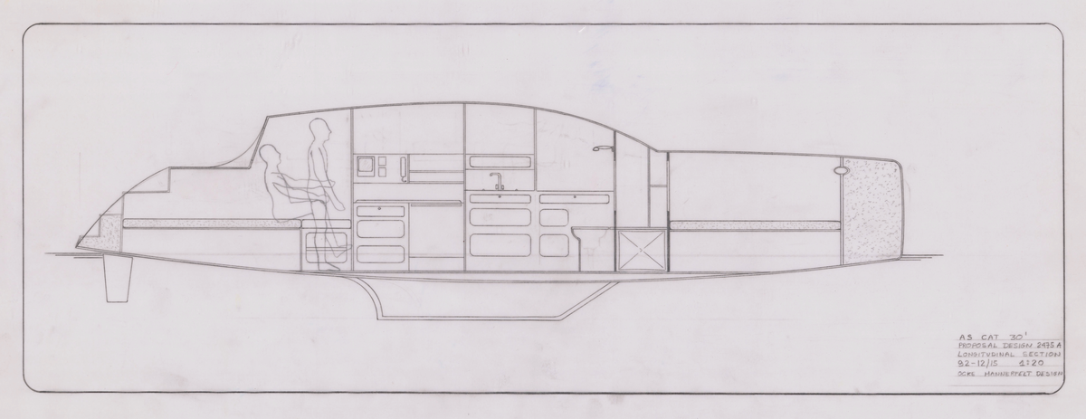 Förslag till längdgenomskärning till AS CAT 30'