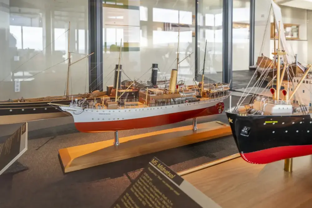 Detalj fra utstillingen I rute. 