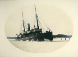 Huru Svensksund såg ut mars 1900 vid isforcering till Uddeva