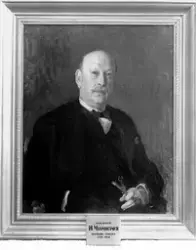 Målning föreställande bankdirektör H. Mannheimer, ordförande