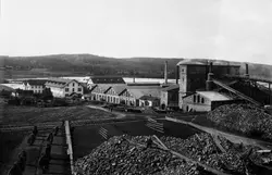 Hagfors järnverk på en bild från 1910-talet.