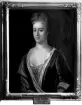 Målning föreställande Sara Linroth f. Ehrenpreuss, 1673-1746.