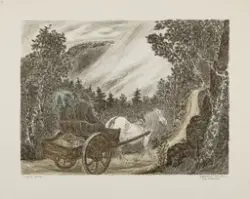 Ut å reise [Litografi]