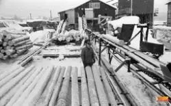 Albins Göte Olsson vid Rotebro såg i Edsbyn.